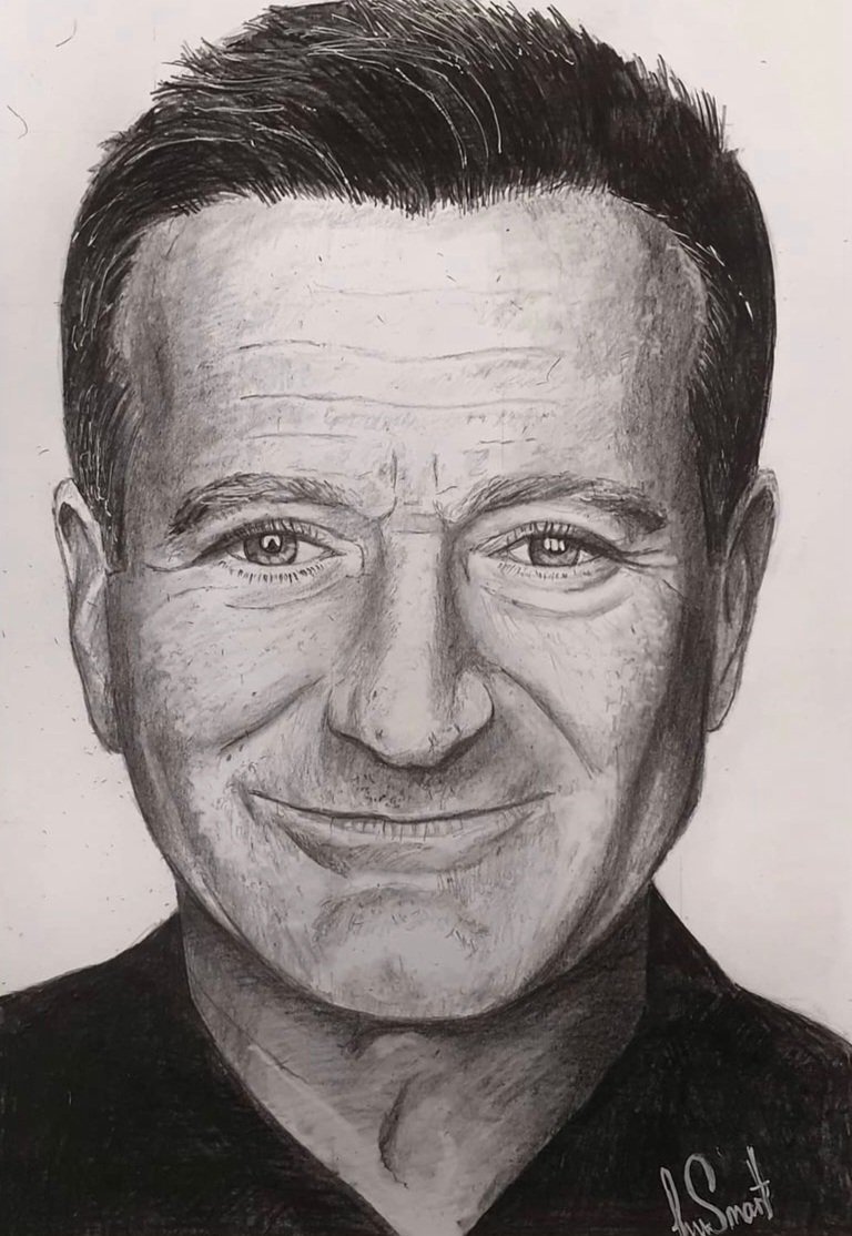 Leesm_ART's tweet photo. Pencil drawing of the late great Robin Williams https://t.co/1iHtGnqbvK