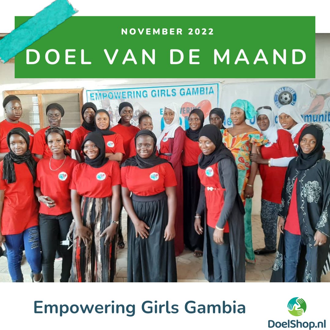 Een nieuw Doel van de Maand! Dit keer: Empowering Girls Gambia 👏 Meiden die empowered zijn hebben voldoende kennis over hun seksuele gezondheid, durven hun grenzen aan te geven, volgen onderwijs en hebben hierdoor betere economische vooruitzichten.'' #charity #donatie #gratis