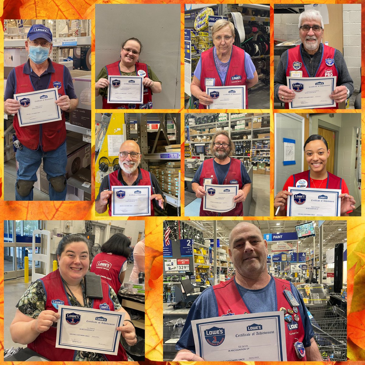 Some a little late, but celebrating our September and October anniversaries! Congratulations and thank you for all you do every day!!#Lancaster #Lowes1127 <a href="/BarbTaylor06/">Barb</a>