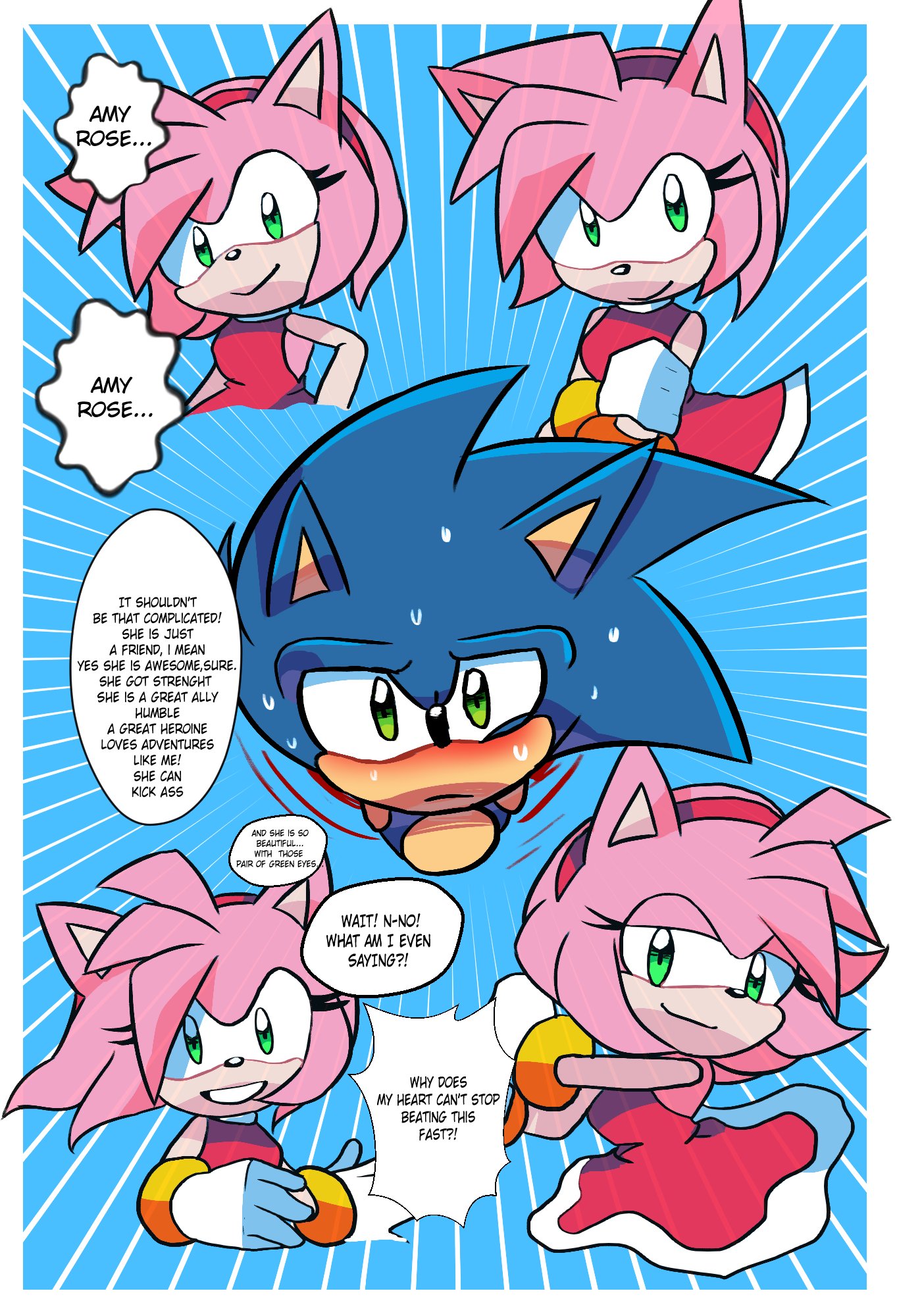 Daeream on X: First Part of my Sonamy Comic, 2k Special! There a more  pages left, but i will post the other parts laterThank you so much again  for the support! #SonAmy #