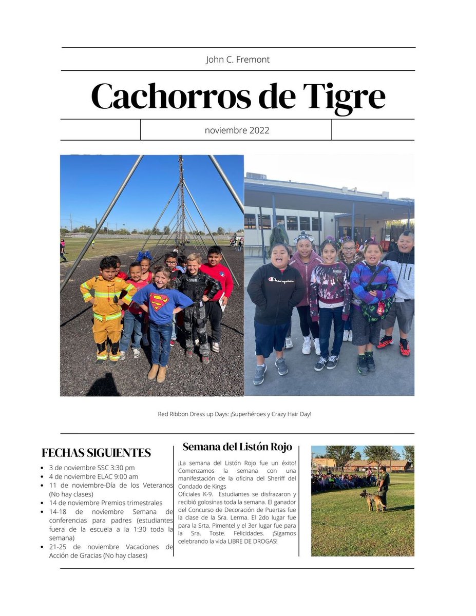 JCFremontSchool's tweet photo. November Newsletter https://t.co/29STXm9DvT via @ParentSquare https://t.co/nnGPk39pDb