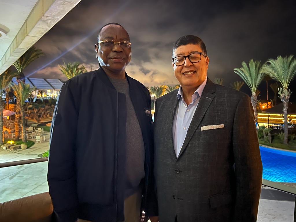 ndiayemankeur's tweet photo. Le 01/11/22 à TANGER à l’issue de fructueux entretiens avec M. Mohamed H’Midouche, ancien représentant régional de la #BAD au #Senegal, vice-président de l’Académie Diplomatique Africaine et Président de Inter Africa Capital Groupe #IACG basé au #Maroc https://t.co/9bbQhc09Nr