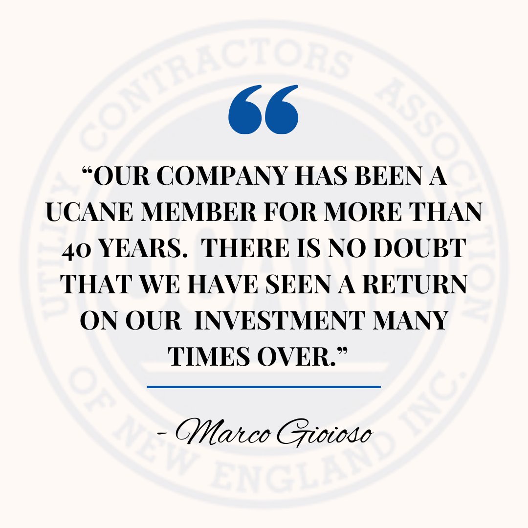 WeDigNewEngland's tweet photo. Thank you, Marco!
#INVESTINWATERMA #UCANE #waterinfrastructure #wastewater #TestimonialTuesday https://t.co/SzGDvigy94
