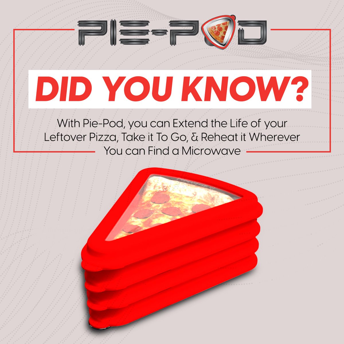 Piepodpizza's tweet image. Consuming leftover pizza has never been this easy or DELICIOUS, all thanks to Pie-Pod 🍕. 

Check out our website piepod.pizza 

#pizza #leftoverpizza #pizzastorage #fy #fridgehacks