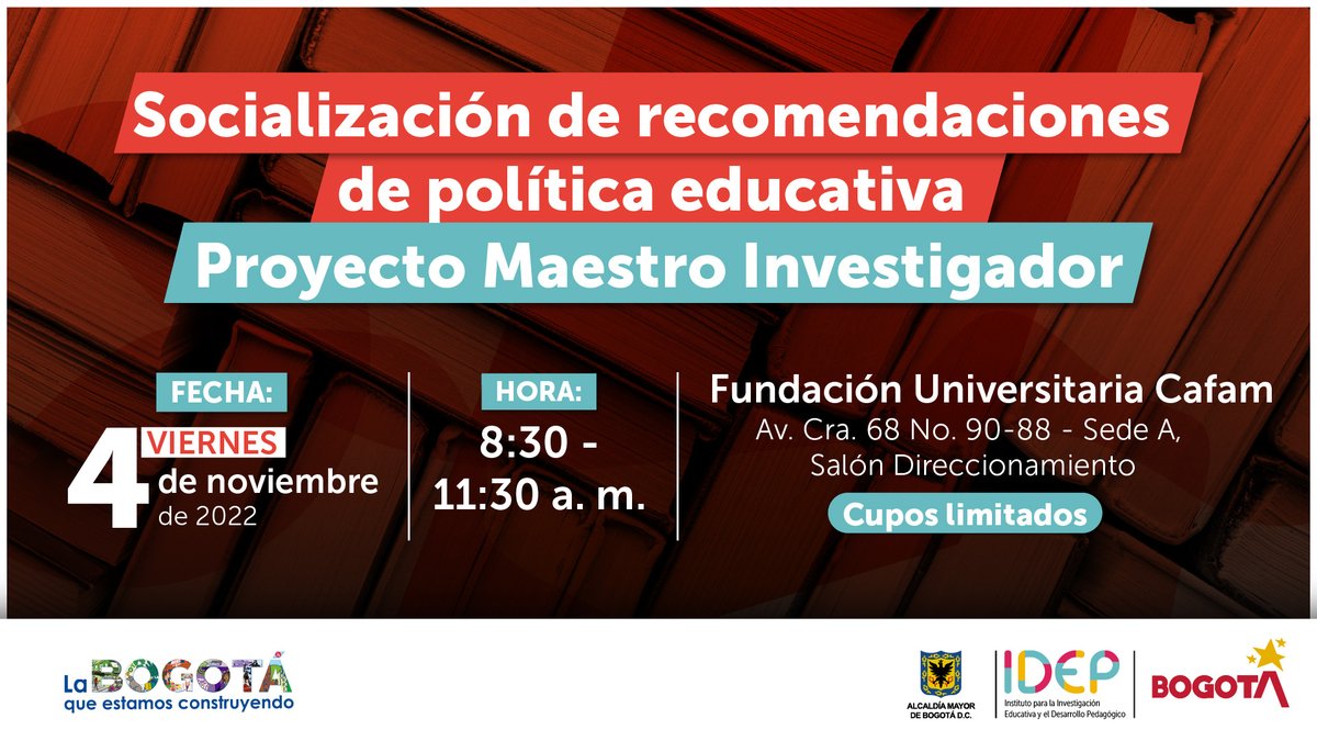 IDEP Bogotá tweet media
