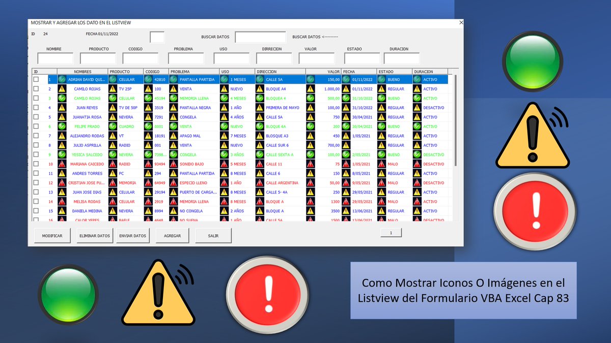 SepamosE's tweet image. Como Mostrar Iconos O Imagenes en el Listview del Formulario VBA Excel Cap 83 Excel VBA Listview
#sepamosexcel #excel #exceltutorial #usarexcel #vba #vbaexcel #excelvba #vbamacro #vbamacros  #visualbasic #programacion #cursodeprogramacion #listview 
youtu.be/5C6NfDDtm5s