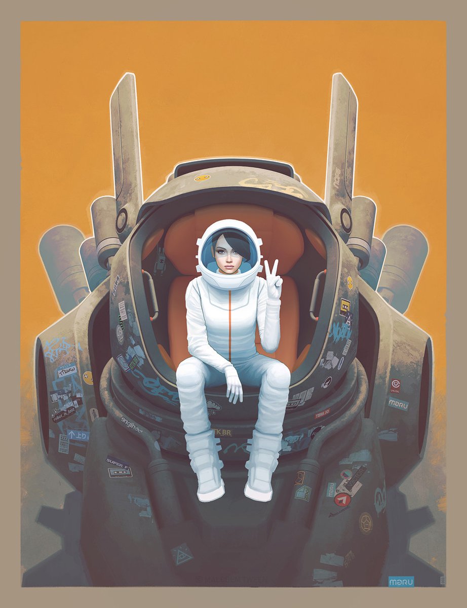 PILOT  artstation.com/artwork/Z48XZ 
Malcolm Tween氏によるイラストレーション。