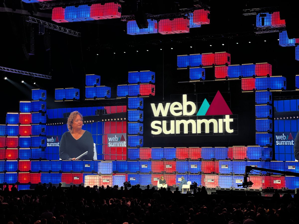 MPirrongelli's tweet photo. At #WebSummit also had the opportunity to see amazing people like @misanharriman and @lisapjackson talking about systemic racism and how technology and humanity together can achieve the democratization of many things communities can use to grow. #Freedomand @WebSummit https://t.co/TrmUFLpQhg