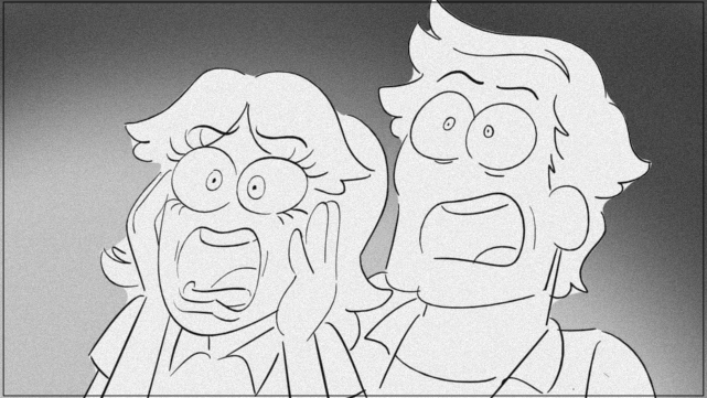 did you know this episode is technically my voice acting debut too? i got a chance to voice both the b-movie babe as well as the teen girl in the pizza shop! screaming for money is fun 