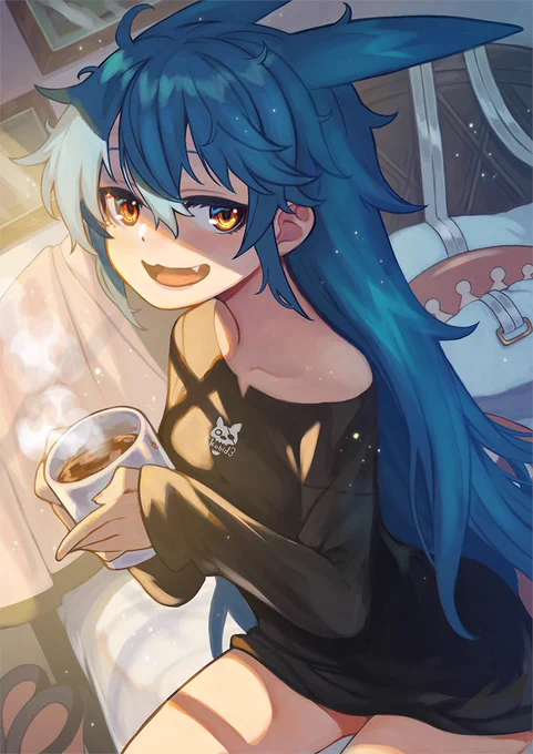「おはよ～。よく寝れた～?」Good morning! Did you sleep well? 