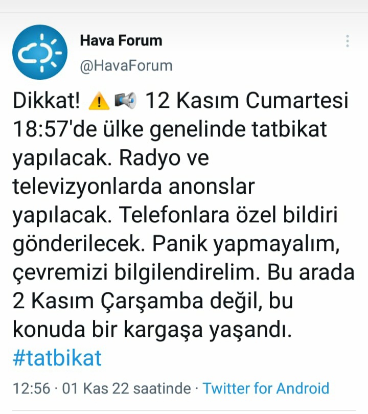 Arkadaşlar panik yok. Merhaba ÇARŞAMBA