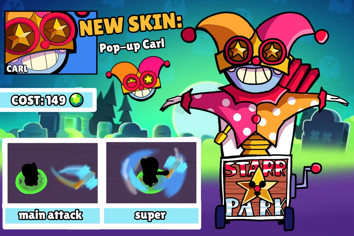 PaintBrushGodd's tweet photo. Here are my two skins for #JJsBrawlOWeenCollab !

[Ghosts of the sea skin 👻]: Skull swabber nani
[Brawl-O-Ween skin 🎃]: Pop-up Carl

Please check out the others who participated in the Collab: @DavidDabu3 @AceKin_Art @JProf256
#BrawlStars #brawlstarsfanart #BrawlStarsArt https://t.co/lgo0fGJTqm