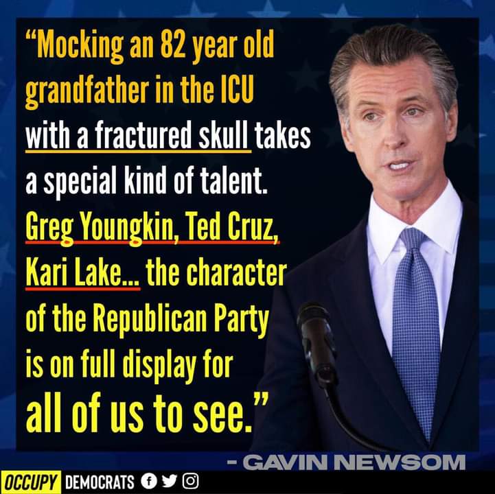 California governor, Gavin Newsom just said it all...