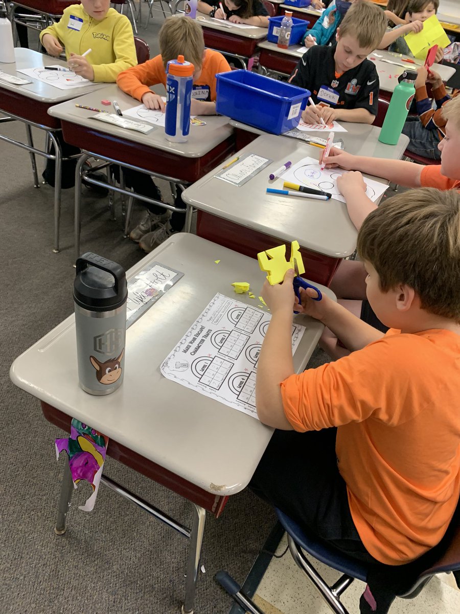 MissKinneyOAK's tweet photo. In all of the excitement yesterday, I almost forgot to post! We had an excellent day that started with a visit from JiJi and ended with many spooky activities, including making calaveras and papel picado to celebrate Día de los Muertos! #spookyseason https://t.co/bSxBxOdRr4