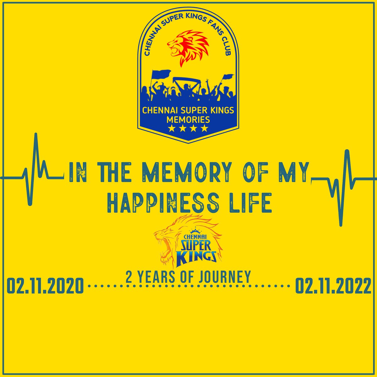 cskmemories's tweet photo. 2 years of successful journey....
Thanks for Support...Keep Support...Need Support !!!
#cskmemories #WhistlePodu #Yellove #2YearsOfJourney https://t.co/Gfq0w8V7Rp