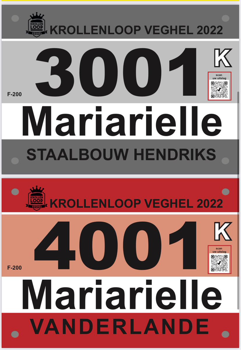 krollenloop's tweet photo. Iedereen is zondag benieuwd naar zijn of haar persoonlijke uitslag. Logisch! Om daar snel achter te komen scan je zondag na afloop van jouw run de QR-code op het startnummer om jouw prestatie in de uitslagen te bekijken! #krollenloop https://t.co/R14ojoCuNE