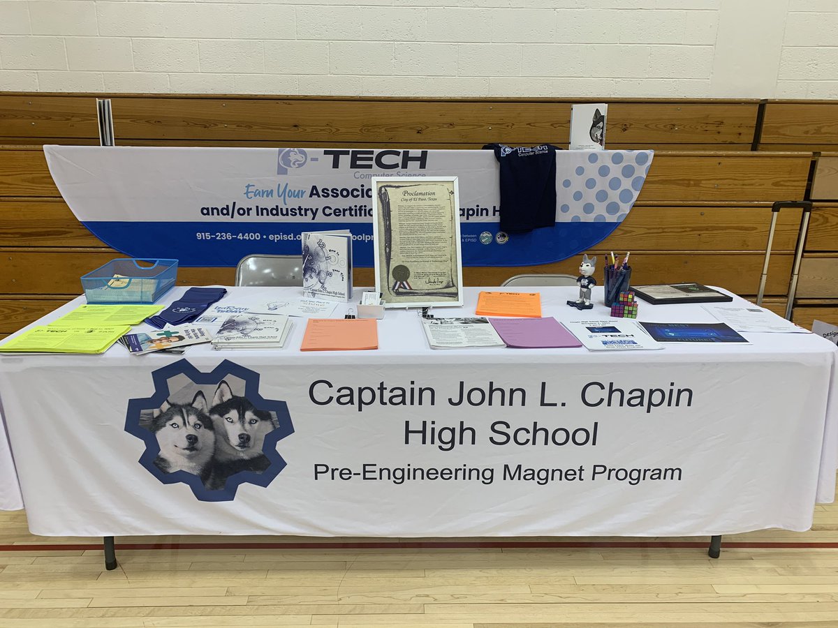 What a great afternoon to meet #MacarthurPonies and excited to share #PLTWMagnet, #STEMCybersecurity #Robotics! #GoHuskies!