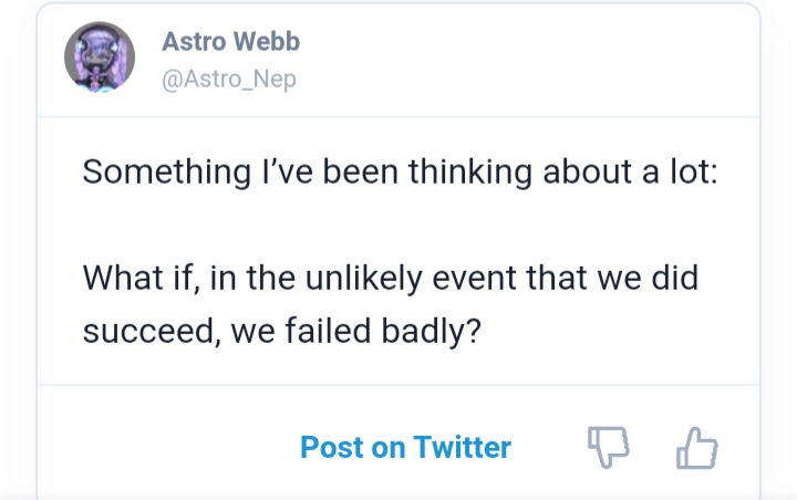 Astro_Nep's tweet photo. AI me is asking the real questions
#tweethunter #tweetgenerator #AI https://t.co/aV8v498l3W