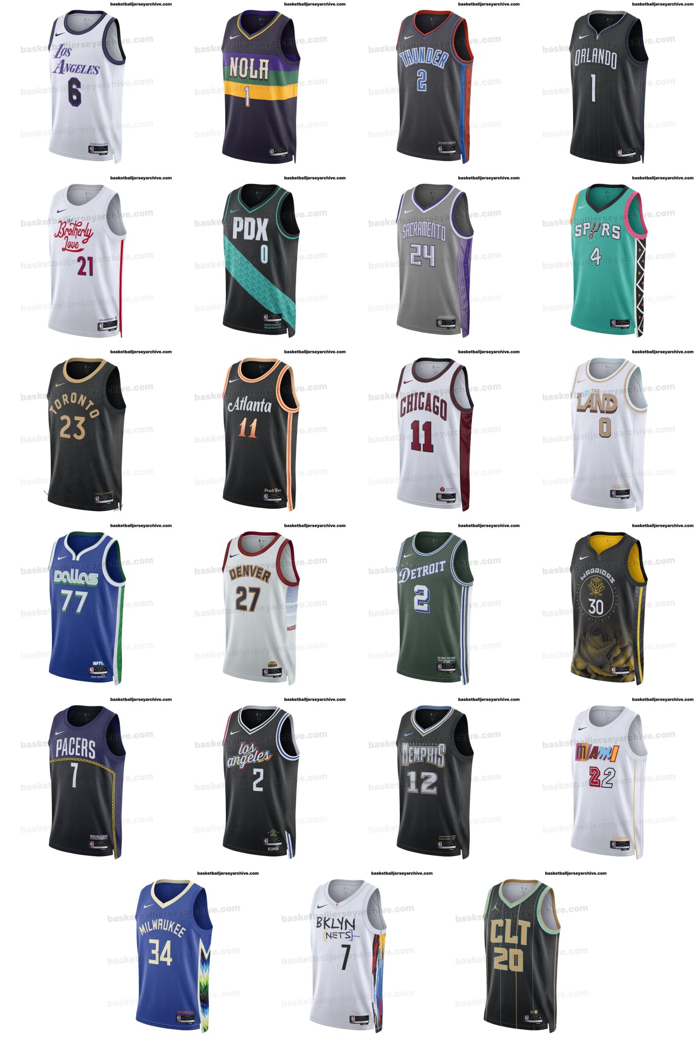 Thirteen 2023-24 NBA City Jerseys Leaked