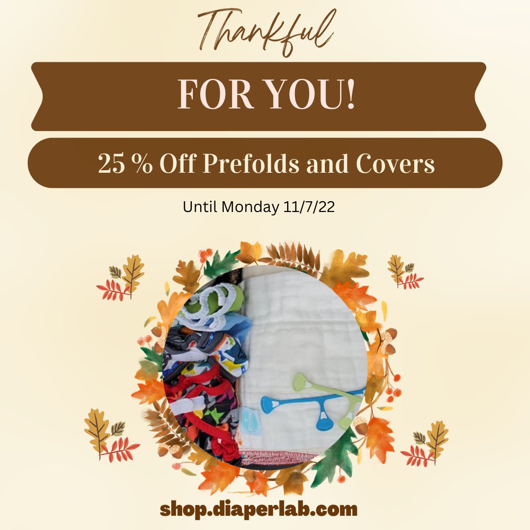 diaperlab's tweet image. 25% off Prefolds and Covers! - mailchi.mp/f932c06a5d9f/2…