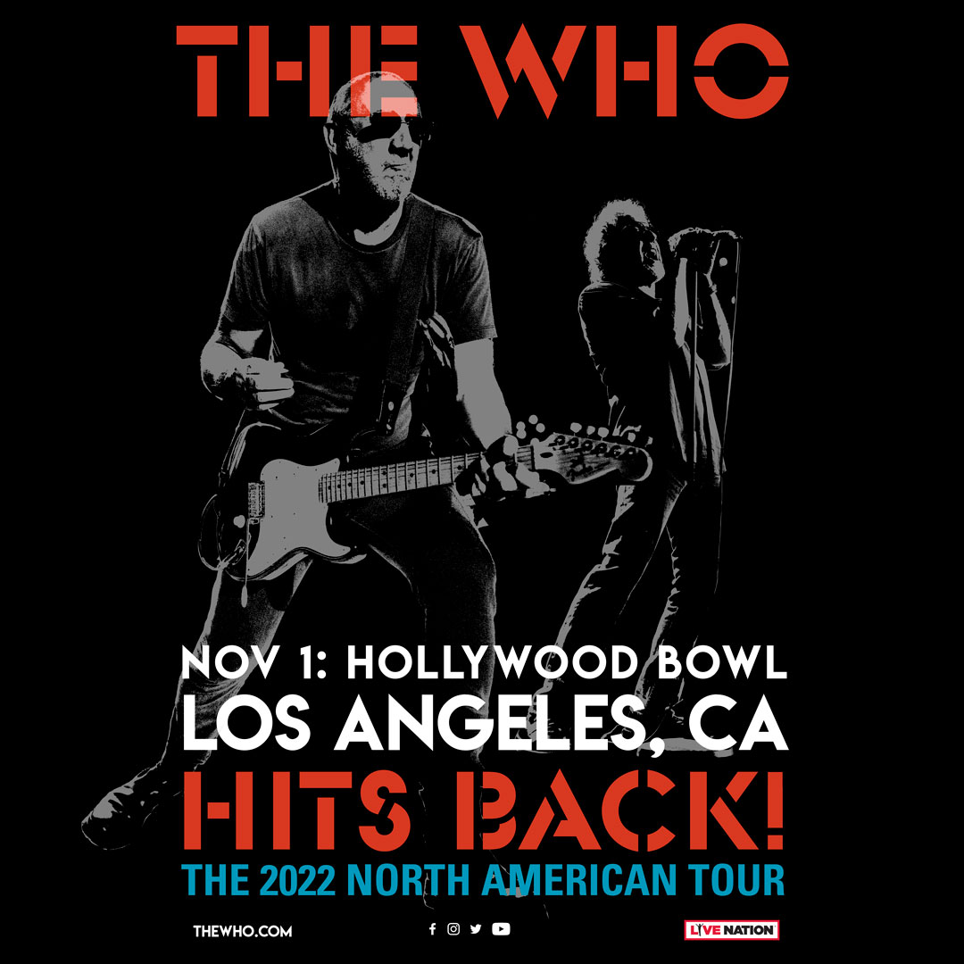 TheWho's tweet photo. We're at @HollywoodBowl tonight with our special guests @MikeCampbellHQ . Got tickets? Great! What could be better? We'll see you later. It's going to be a great night, Wholigans. https://t.co/eLm8ZsreiA