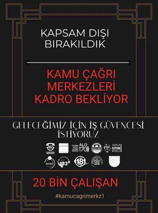 Bu Ülkeyi şirketler yönetiyor olamaz.Şirketlerin menfaati yüzbinlerce işçinin alın terinden ve emeğinden üstün tutulamaz. Biz devletimize yük değiliz.Bilakis bizler üzerinden rant sağlayanlar yüktür ve aradan çıkartılsın istiyoruz #kadrohakkimiz @RTErdogan @vedatbilgn @VeliSolak