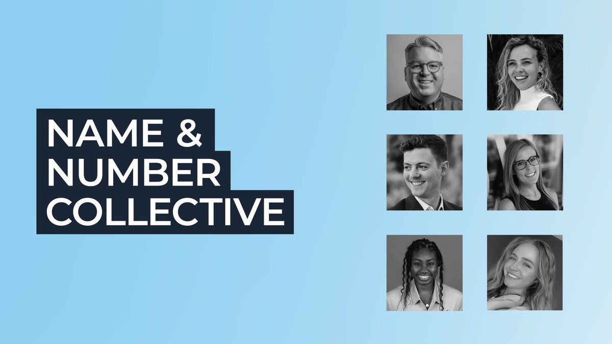Introducing the "Name &amp; Number Collective" 💪

We're so thrilled to have this talented group of marketing and creative specialists as a part of our extended team. 

🧵