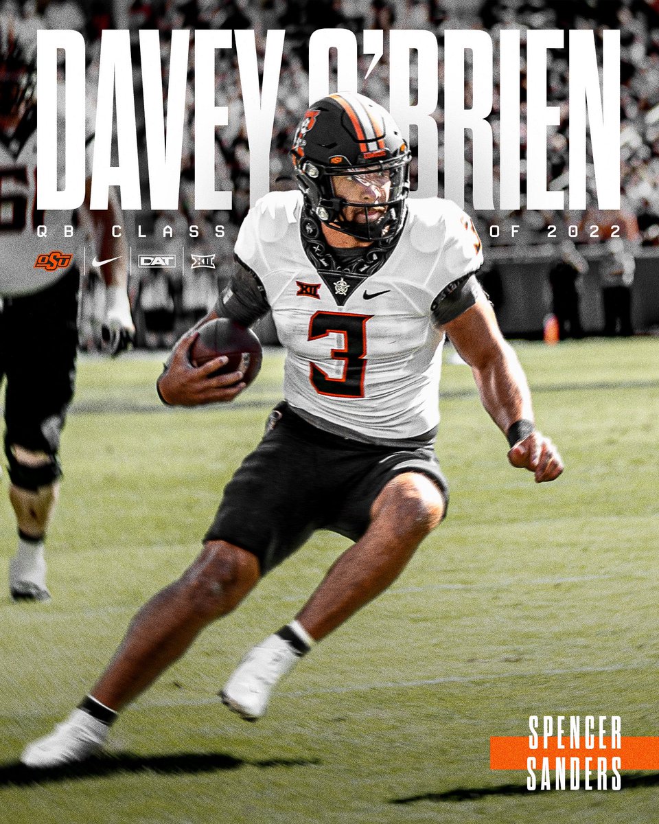 .@SpenceSanders has been named to the @daveyobrien class of 2022! #DAT | #GoPokes