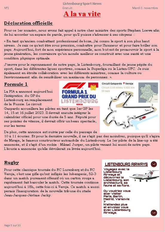 Listenbourg Sport News tweet media