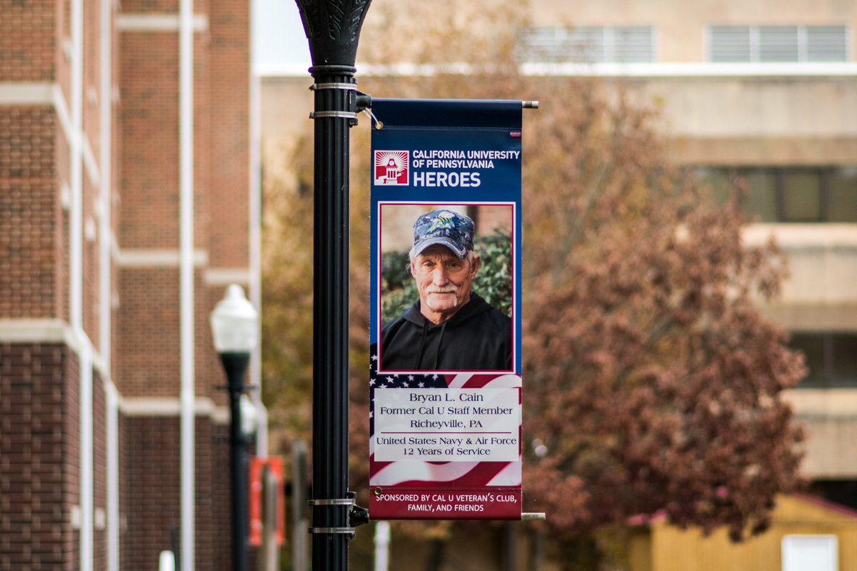 CalUVetsAffairs's tweet photo. It’s November. That means our 70+ #military #veterans banners are on display around our beautiful campus.

Below are a few of our 2022 additions. #ThankYouVeterans 

#VeteransDay2022 🇺🇸

@PennWCalifornia @CalUVetsClub https://t.co/GBBje1sh0I