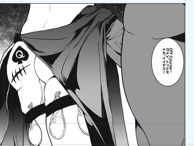 線画まで終わったんですが月末の仕事は終わってません 