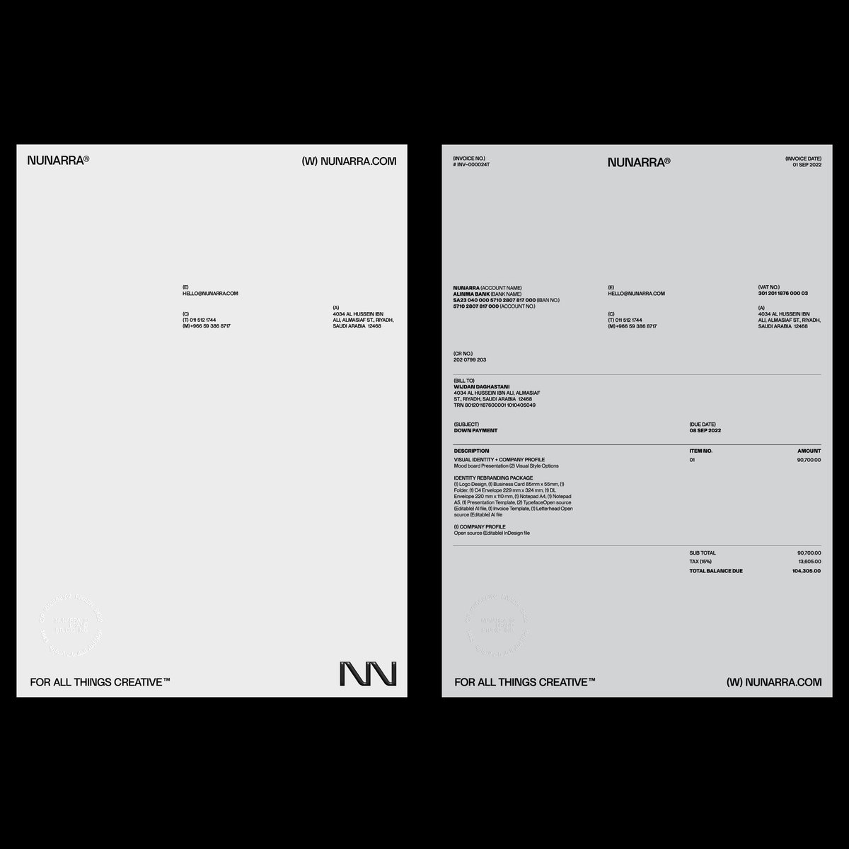 nunarrastudio's tweet photo. Working with grids ✨
Archive N° 001 
29.09.2022
Letterheads 
.
.
.
#nunarra #nunarrastudio #nunarrabranding #branding #brandidentity #identitydesign #stationery #stationerydesign #stationerylove #letterhead #envelope #businesscards #grids #designeveryday #designeverywhere https://t.co/vpixDd9V87