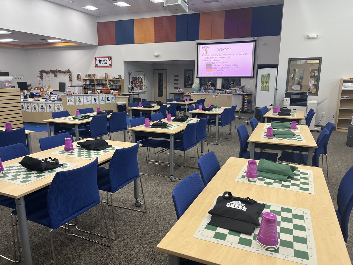 Tell me chess is a big deal at your school without telling me chess is a big deal at your school. I’ll go first… <a href="/CarolNorthES/">North Elementary School</a> #WeCAN #chess #1LISD #leanderisdlib