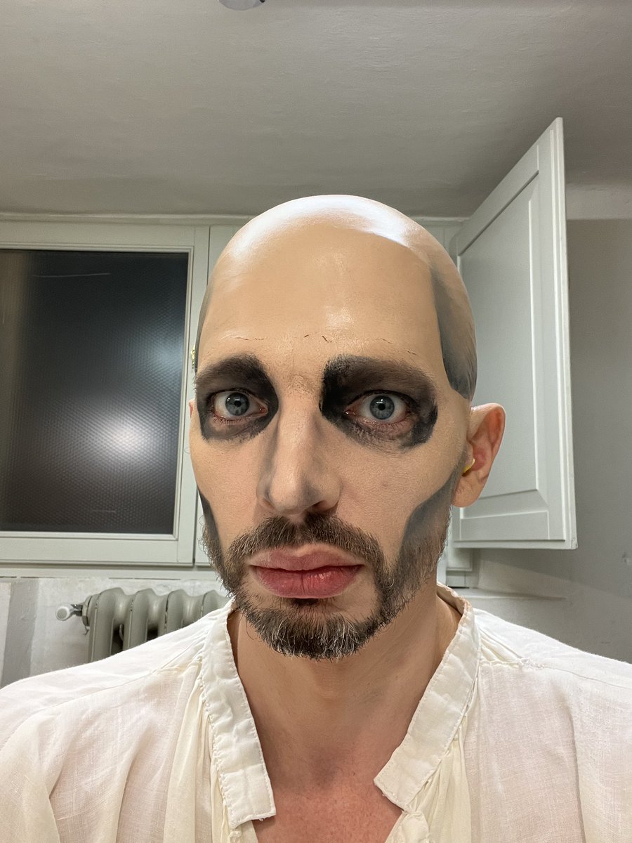 LaCalumnia's tweet photo. Face ID still works. Clearly this is my future. #Commendatore #DonGiovanni @ravennafestival https://t.co/7RKd20GDJv