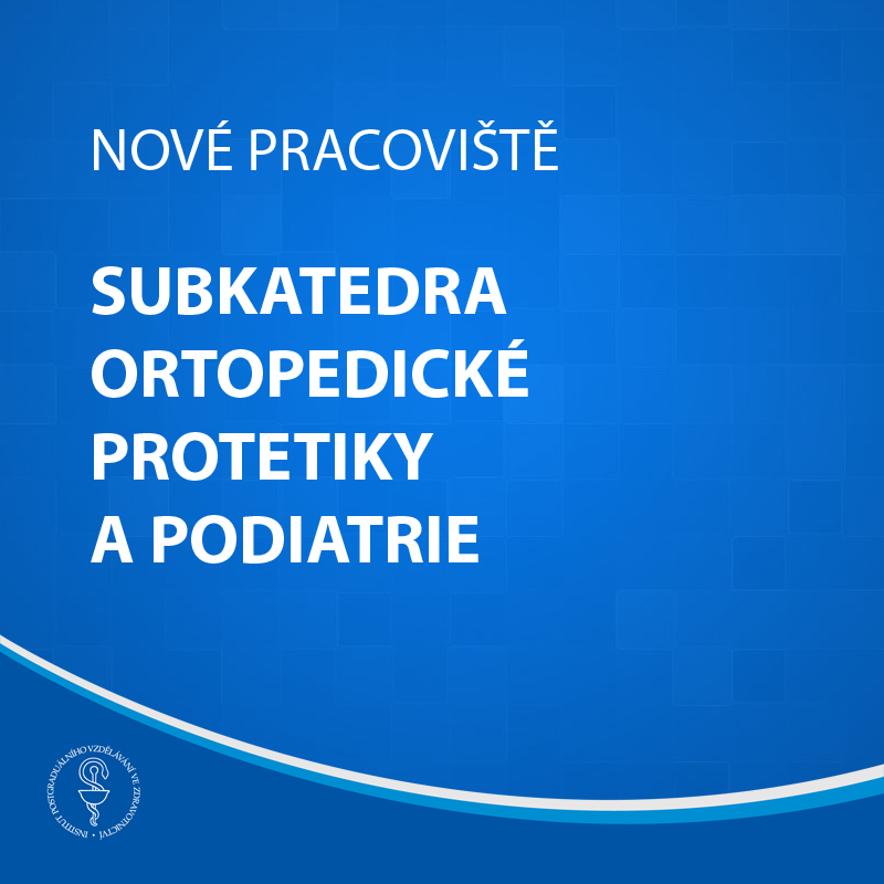 K 1. listopadu bylo na IPVZ zřízeno nové pracoviště s názvem Subkatedra ortopedické protetiky a podiatrie. Vedoucím subkatedry byl jmenován MUDr. Petr Krawzyk, Ph.D., zkušený specialista a pedagog na Lékařské fakultě UP v Olomouci.