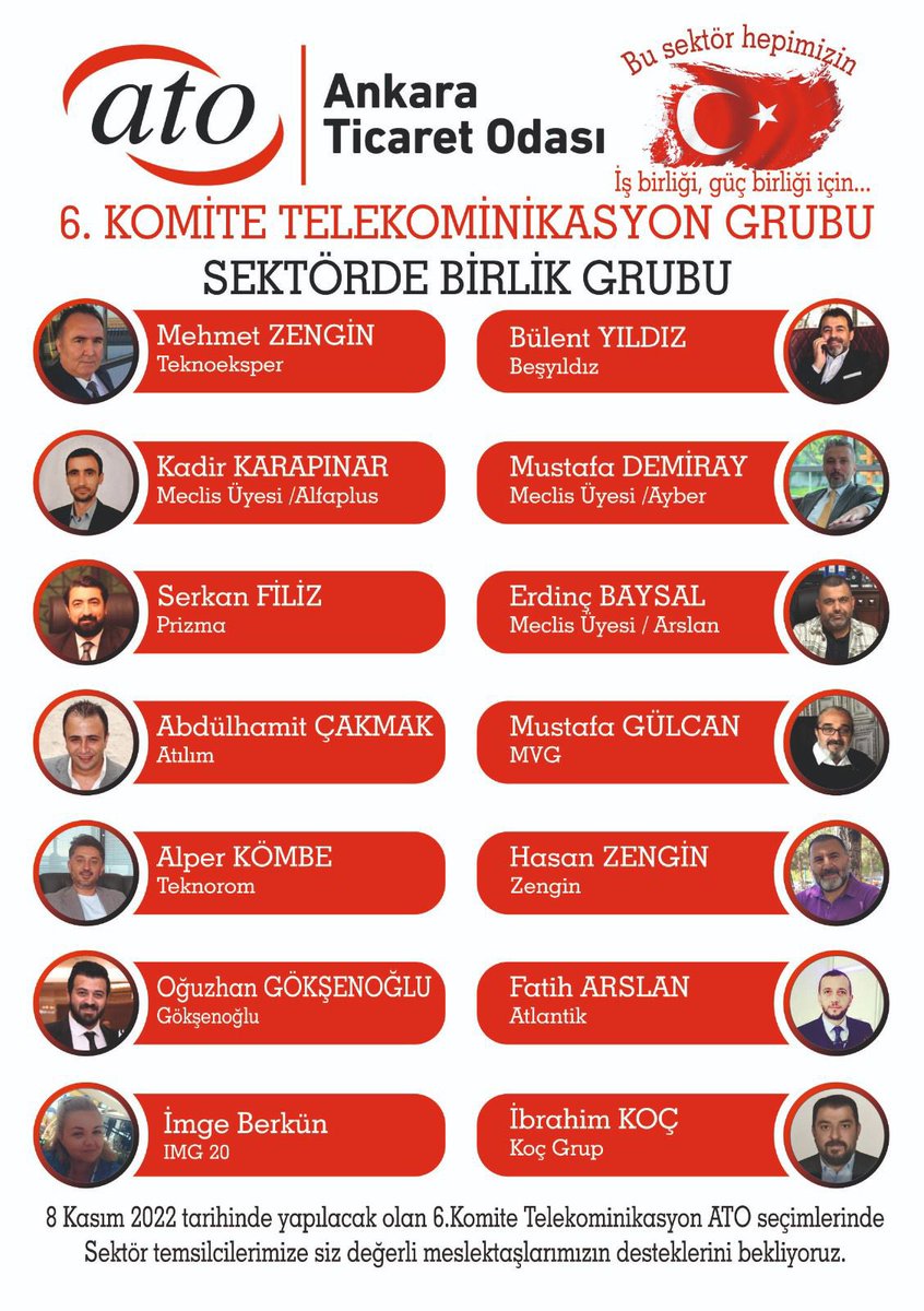 ayid_dernegi's tweet photo. 8 Kasım 2022 tarihinde yapılacak Ankara Ticaret Odası organ seçimlerinde sektörümüzü temsil ve hizmet etmek için bir araya gelen #ayid Başkanımız @KadirKarapnar5 yönetim kurulu üyelerimiz Alper Kömbe ve Fatih Arslan’a başarılar diliyoruz.
Gelişim için, Değişim ŞART
@ATOkurumsal https://t.co/fFjNI6BkLK