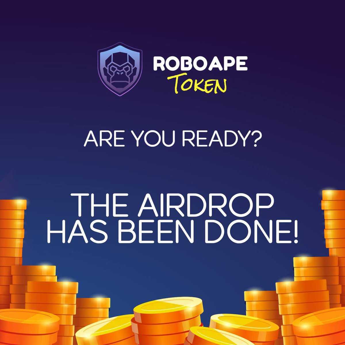 ROBOAPE_TOKEN's tweet image. Roboape Community! 🦍

🚀 We are happy to announce that the airdrop has been completed successfully! 

👀 Pay attention to your wallets!

The RoboApe team!
