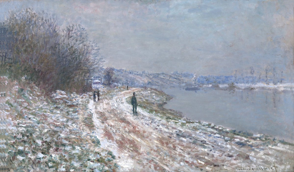 storiadellart's tweet photo. winter by claude monet. https://t.co/rXcWry32Pl