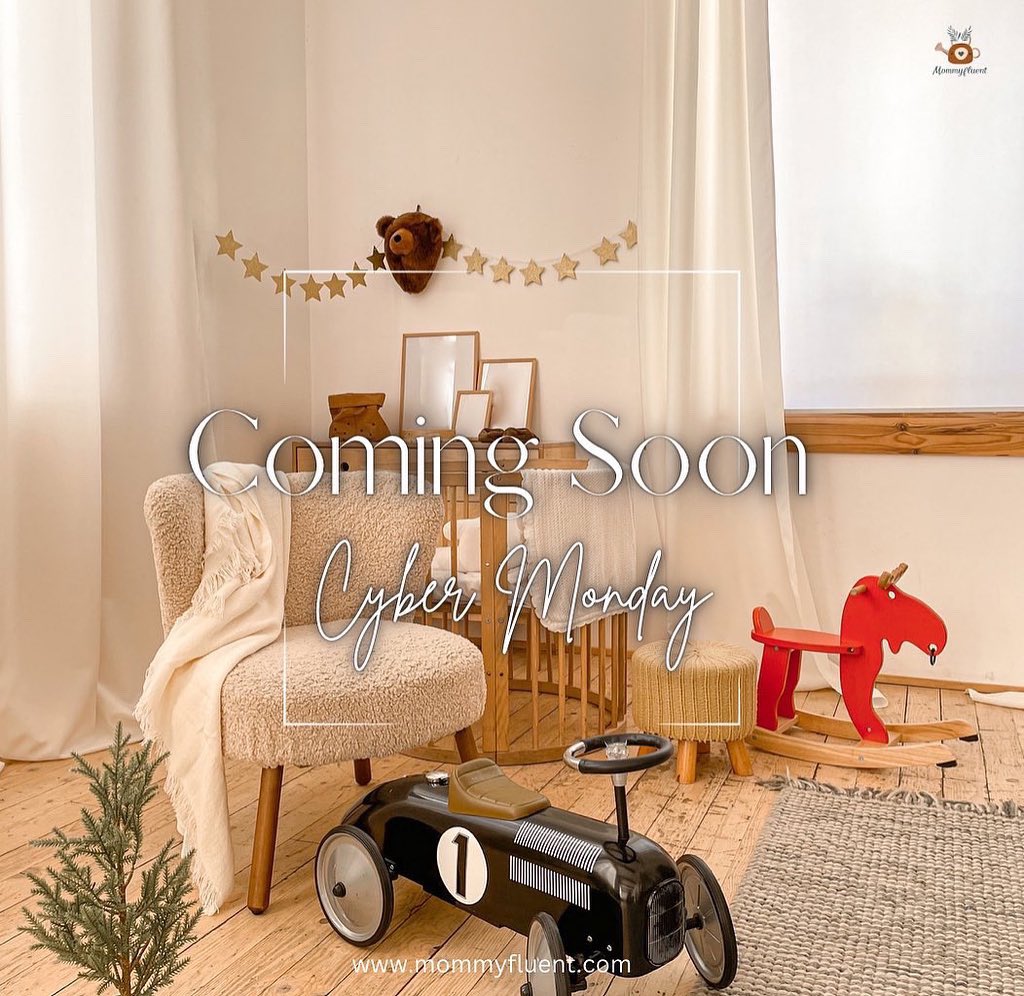 Mommyfluent's tweet photo. Our Exciting news is here 🐻🌱

We are expanding just in time for the holidays!! Welcoming a home for infants &amp; toddlers FURNITURE pieces. 

Can’t wait to share the brands we will offer here at Mommyfluent- toys &amp; furniture 

Coming Cyber Monday ✨

https://t.co/f3xT4JvSJ3 https://t.co/IPTNwYloTX