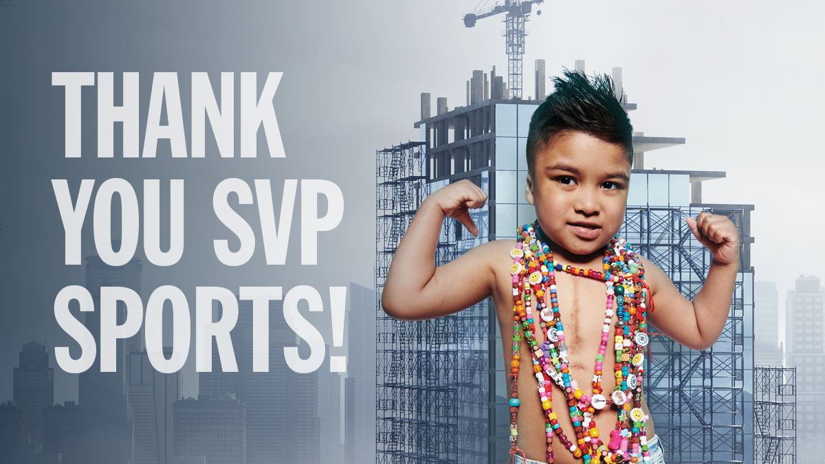 We’re building a new SickKids for patients like Maxen and are so grateful to donors like @SVPSports for rallying with us to build the new hospital! Join us in congratulating & thanking SVP Sports for raising over $1M for @SickKidsNews! We are so grateful for your generosity. 💙