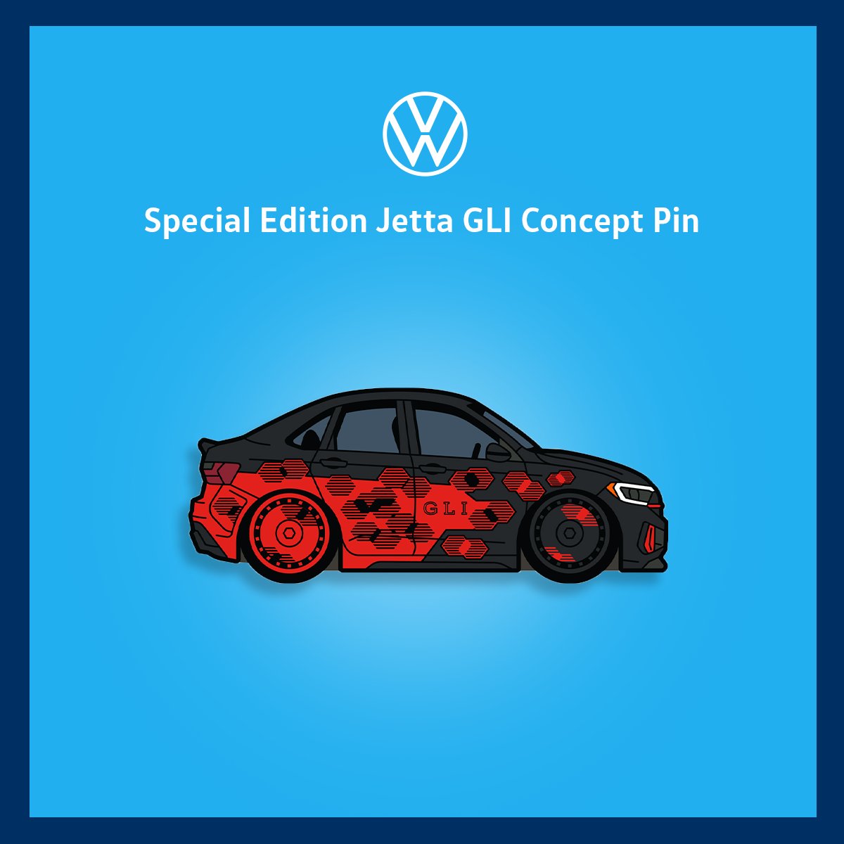 IYKYK. We’re dropping 1,984 special edition Jetta GLI Concept pins from Leen Customs at SEMA this week. We’ll drop 600 pins daily Tues, Weds, and Thurs at the VW booth in North Hall. Drops will take place at 1, 2 & 3 PM PST. Don’t miss out! #SEMA #VWGLI