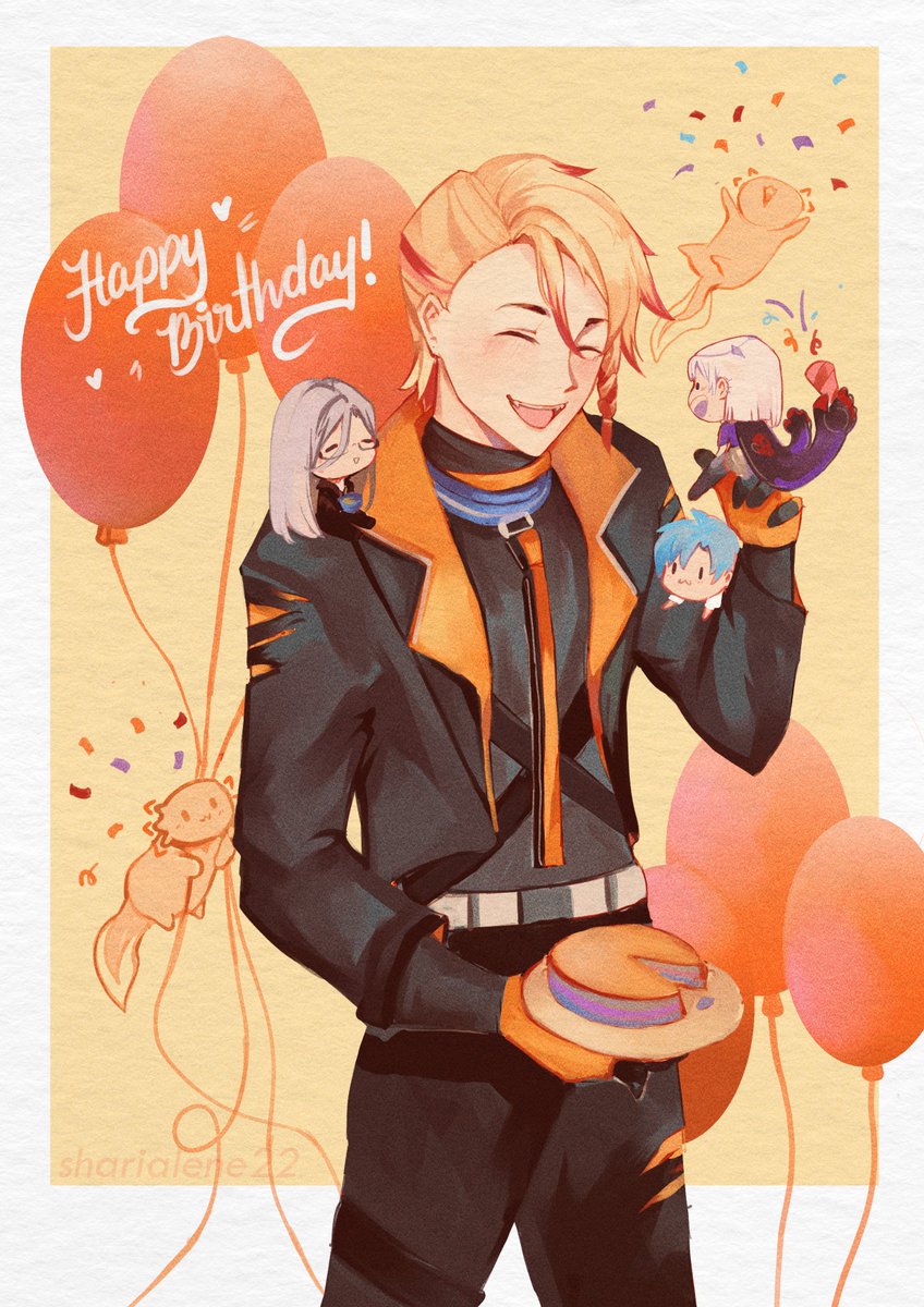 「Happy Birthday Aniki! Your streams are a」|HanHan🕊️⛓️||🧡||のイラスト