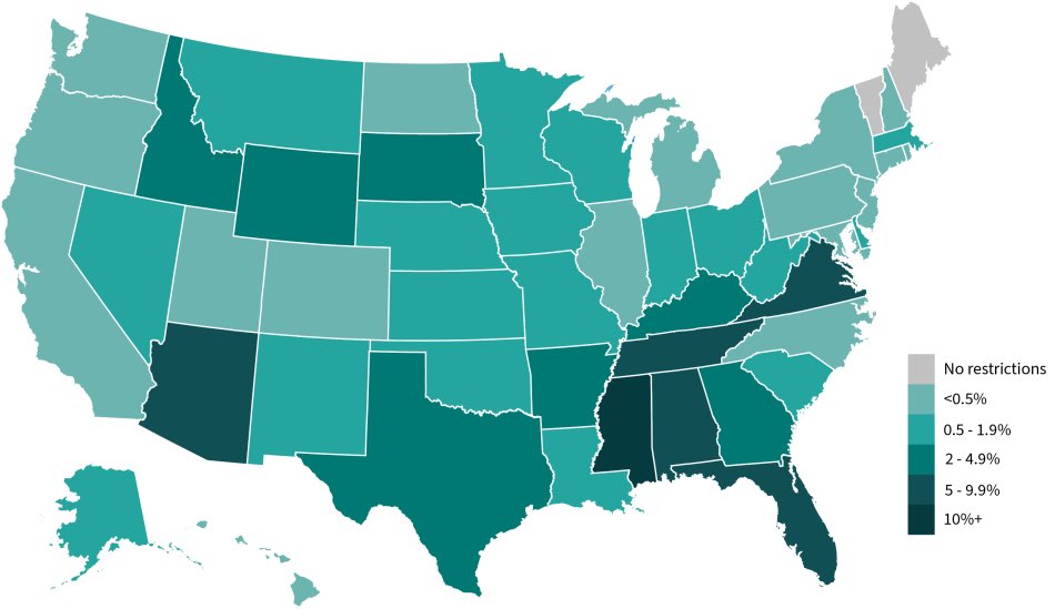 DyjuanTatro's tweet image. FELONY DISENFRANCHISEMENT IS A MECHANISM OF VOTER SUPPRESSION 

1-in-19 Black voters are felony disenfranchised.

In 10 states, 1-in-10 Black voters are felony disenfranchised.

4.6 million Americans, mostly POC, are felony disenfranchised to GOP benefit (see map).