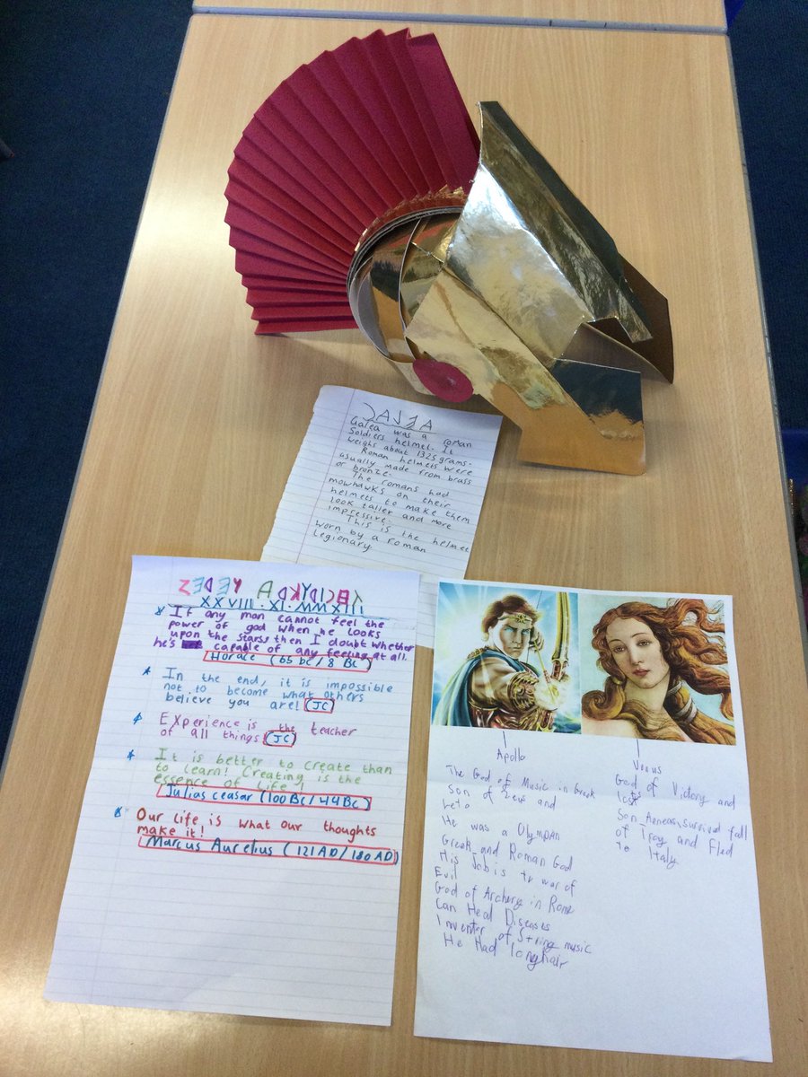 LSTClass09's tweet photo. The children in @LSTClass09 have produced some excellent home learning projects #STPSHistory #IamWarrior #RomanBritain https://t.co/iBqZV8uoIO
