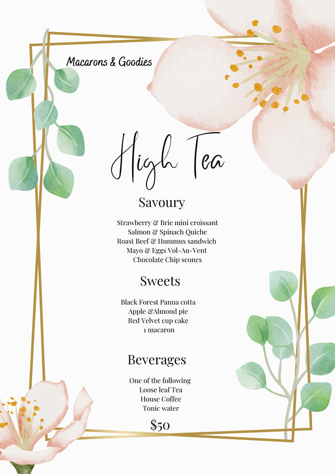 Macaron_Goodies's tweet photo. Winter right around the corner and we’ve put together a new menu for High Tea! The new menu welcomes a variety of carefully curated new additions.

Come satisfy those gloomy winter blues! Make sure to call in advance to book a table!

As always we look forward to seeing you https://t.co/qOvHkInUDZ