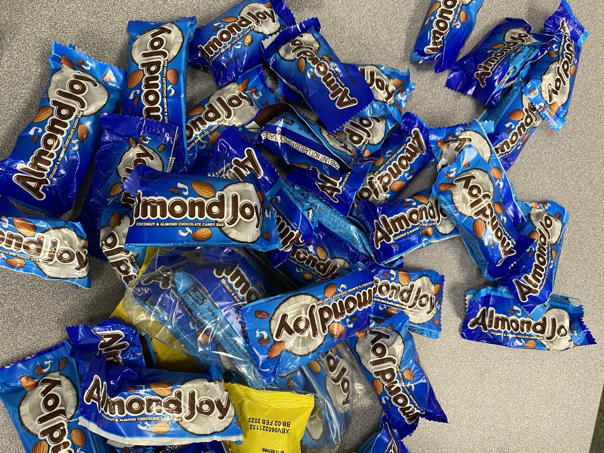 MrVBane's tweet photo. I told my students to bring in any candy they don’t like. Stop by if you need a treat! https://t.co/ewxJ07c85H
