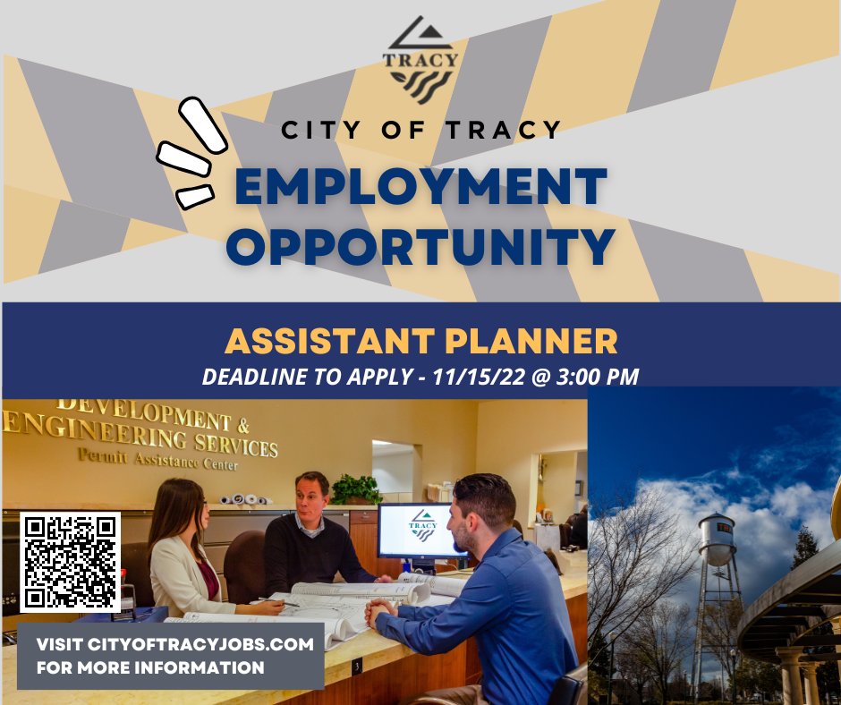 ashley_beith's tweet image. #WorkInsideTheTriangle with us!

Learn more about our current employment opportunities here: governmentjobs.com/careers/tracyca

Please RT!

#TracyCa #CityOfTracy #ThinkInsideTheTriangle #ThinkInsideTheTriangle