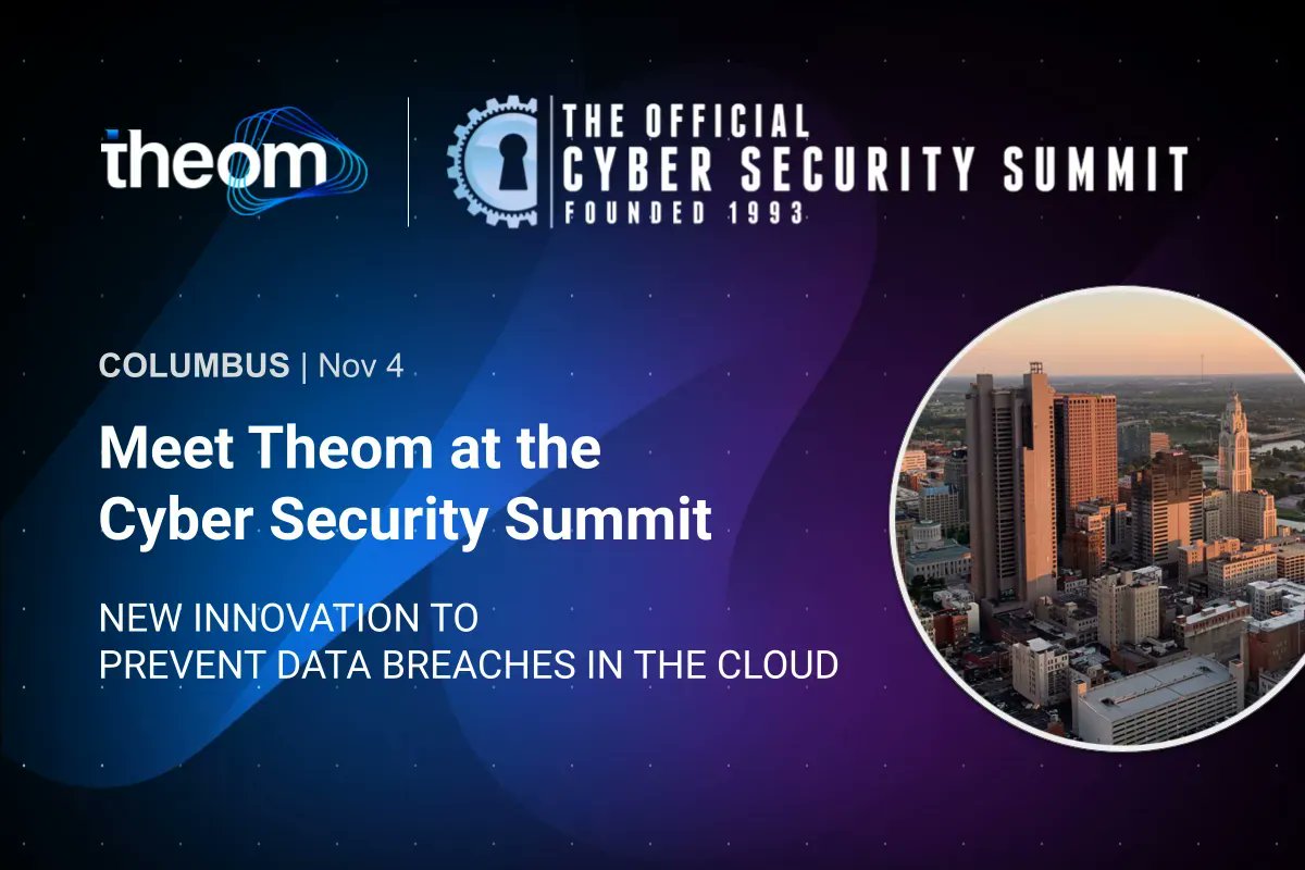 theom (@theomsecurity) on Twitter photo Theom is proud to sponsor <a href="/CyberSummitUSA/">Official Cyber Security Summit</a> in Columbus OH alongside other top security providers. If data access governance, insider threat mgmt, preventing data breaches and ransomware are priorities, stop by for a demo of our data-centric #cloudsecurity solution. #databodyguard Theom is proud to sponsor <a href="/CyberSummitUSA/">Official Cyber Security Summit</a> in Columbus OH alongside other top security providers. If data access governance, insider threat mgmt, preventing data breaches and ransomware are priorities, stop by for a demo of our data-centric #cloudsecurity solution. #databodyguard