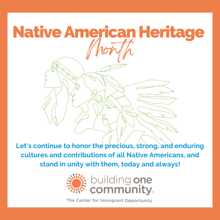 Happy Native American Heritage Month! Today and always, we honor American Indians, Alaska Natives, Native Hawaiians, and other local indigenous groups!

Happy Native American Heritage Month! 

#WeAreOneCommunity #BuildingOneCommunity