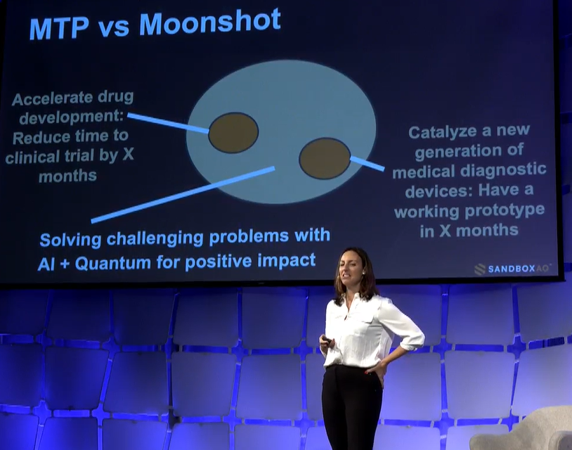 nptuga's tweet photo. Difference between MTP and Moonshot from #sandbox happening now in #EmTechMIT https://t.co/Sg3V9HOVK7